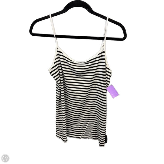 Top Sleeveless By Loft In Striped Pattern, Size: M