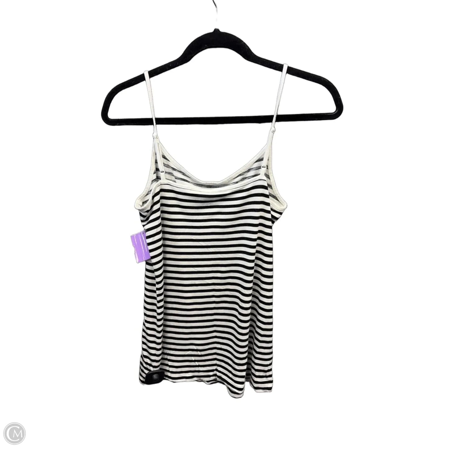 Top Sleeveless By Loft In Striped Pattern, Size: M