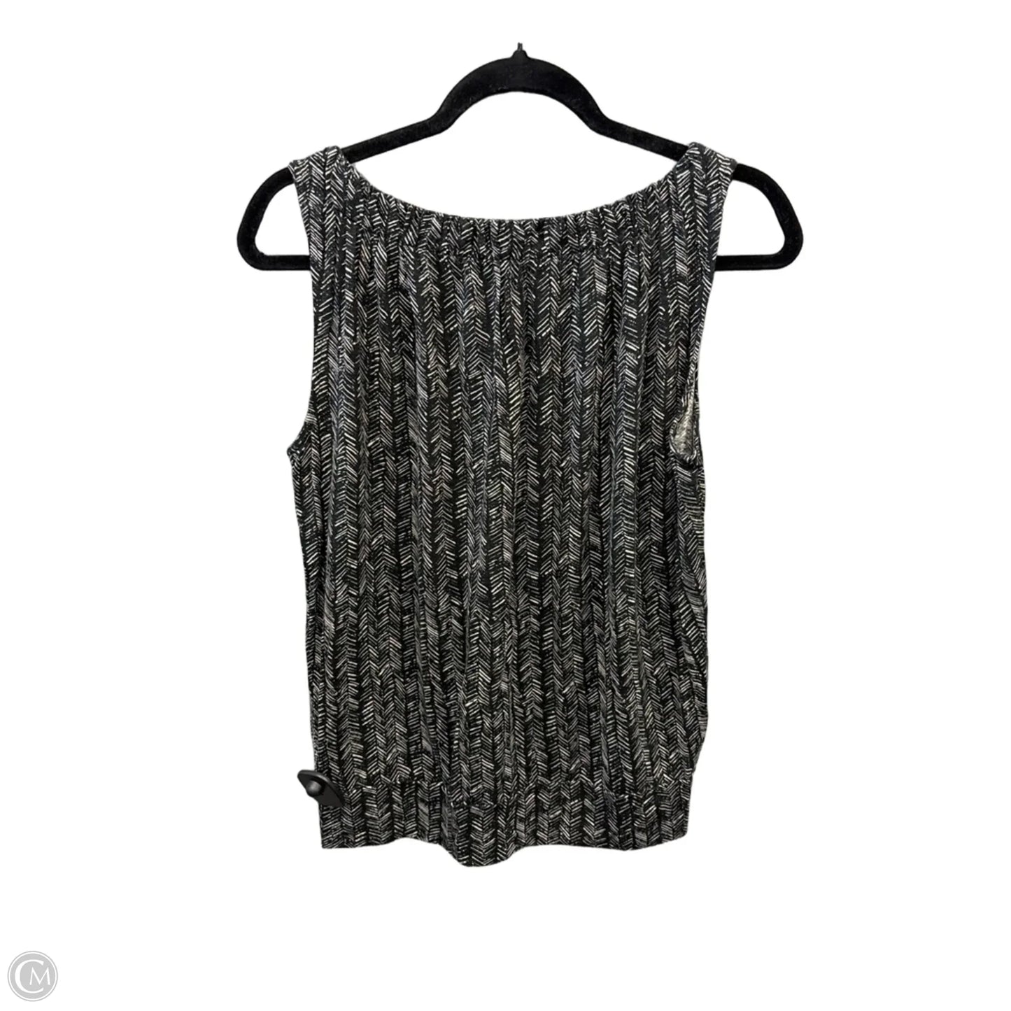 Top Sleeveless By Loft In Black, Size: S