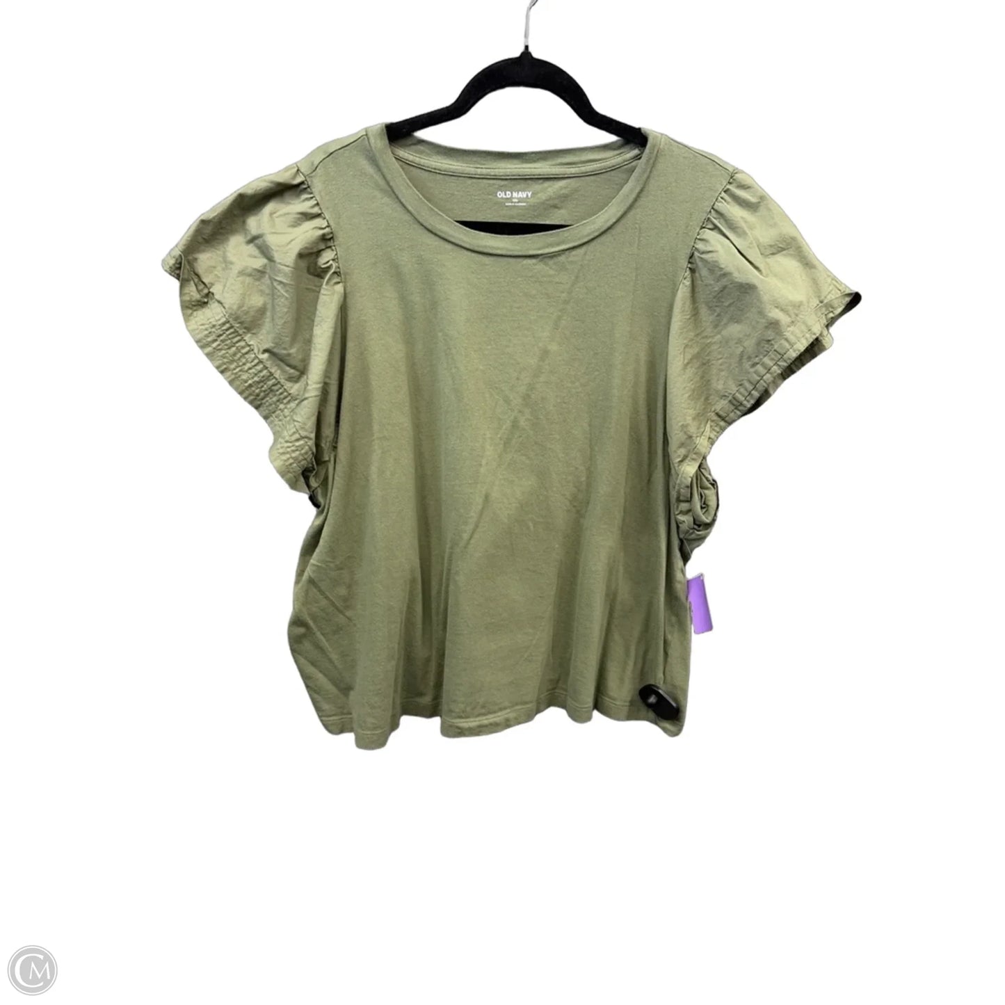 Top Short Sleeve By Old Navy In Green, Size: Xxl