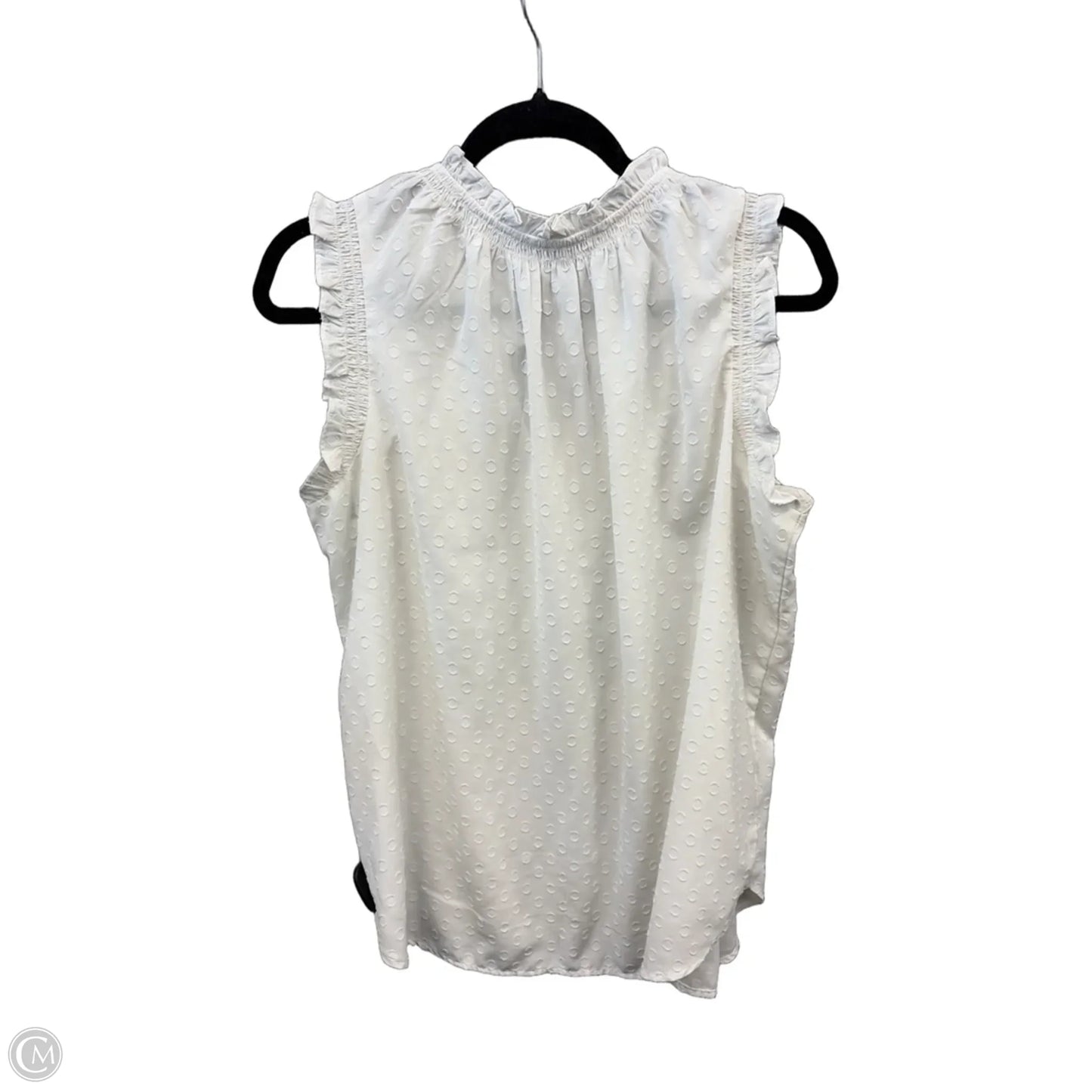 Top Sleeveless By Loft In White, Size: Xl
