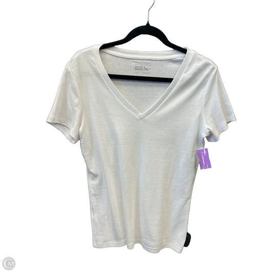 Top Short Sleeve Basic By Eddie Bauer In White, Size: M