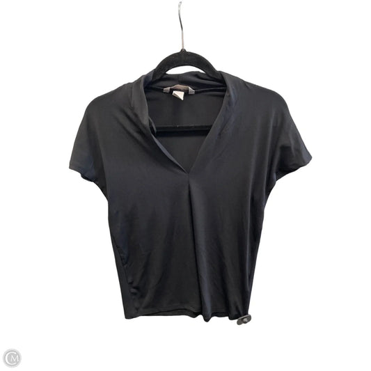 Top Short Sleeve By H&m In Black, Size: Xs