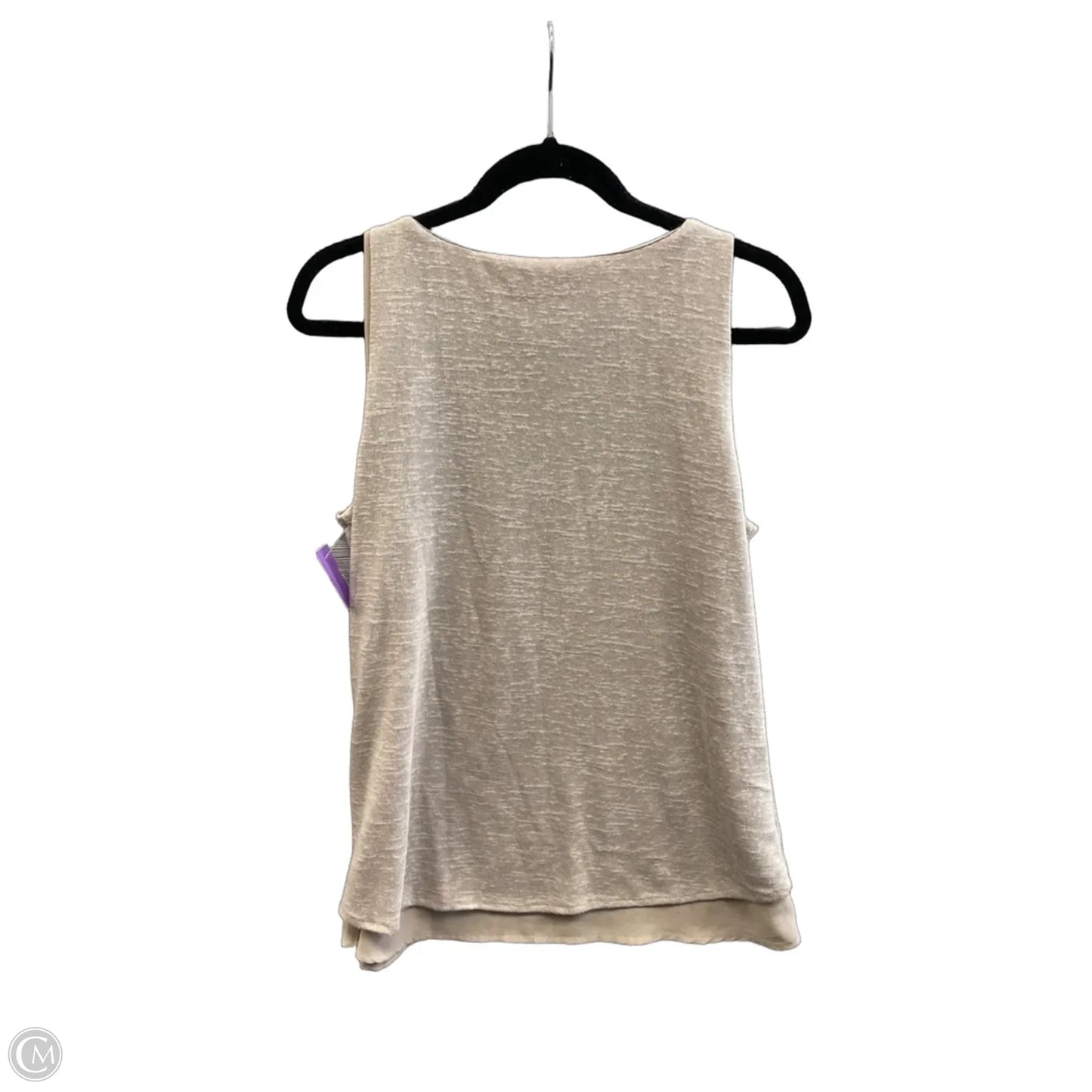 Top Sleeveless By Crosby In Beige, Size: L