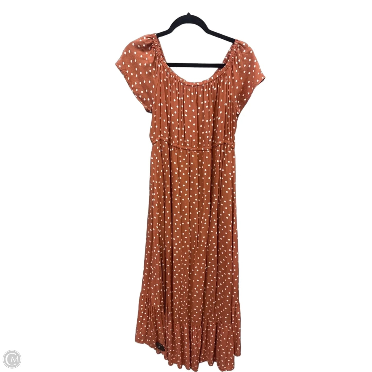 Dress Casual Midi By Indigo Rose In Polkadot Pattern, Size: Xl