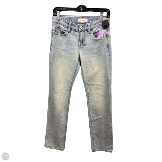 Jeans Straight By Lucky Brand In Blue Denim, Size: 4
