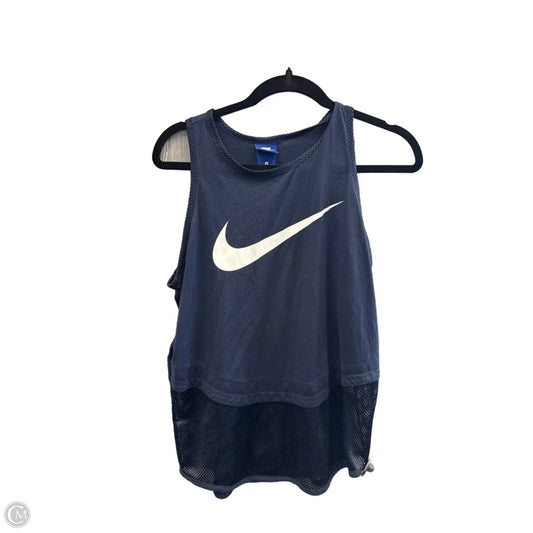 Athletic Tank Top By Nike In Blue, Size: M