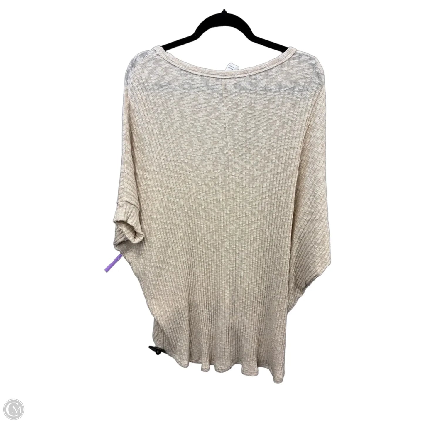 Tunic Short Sleeve By Andree By Unit In Tan, Size: M