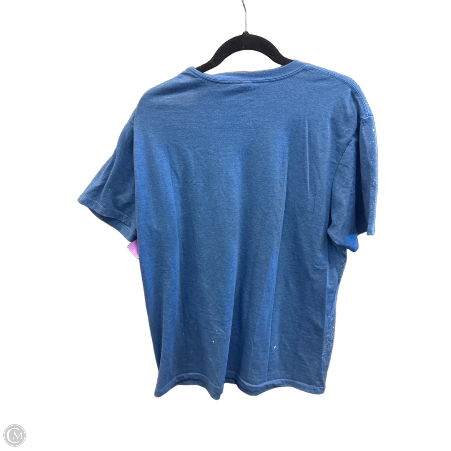 Top Short Sleeve By Tultex In Tie Dye Print, Size: L