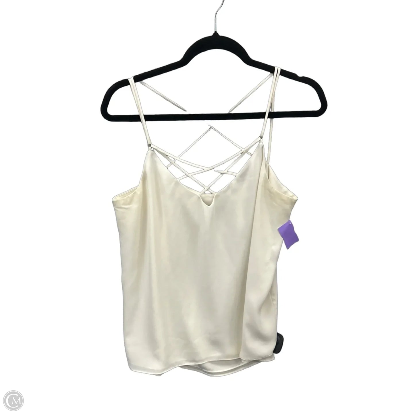 Top Sleeveless By Express In Cream, Size: L