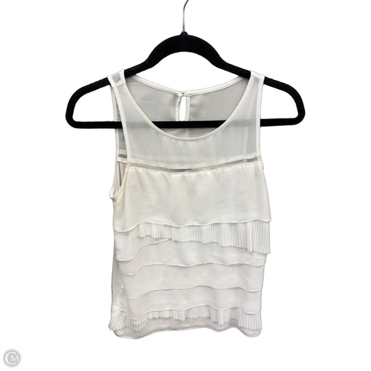 Top Sleeveless By Express In White, Size: Xs