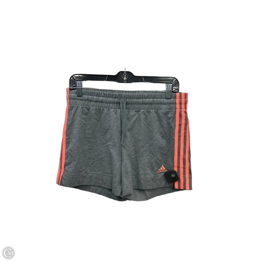 Athletic Shorts By Adidas In Grey, Size: S