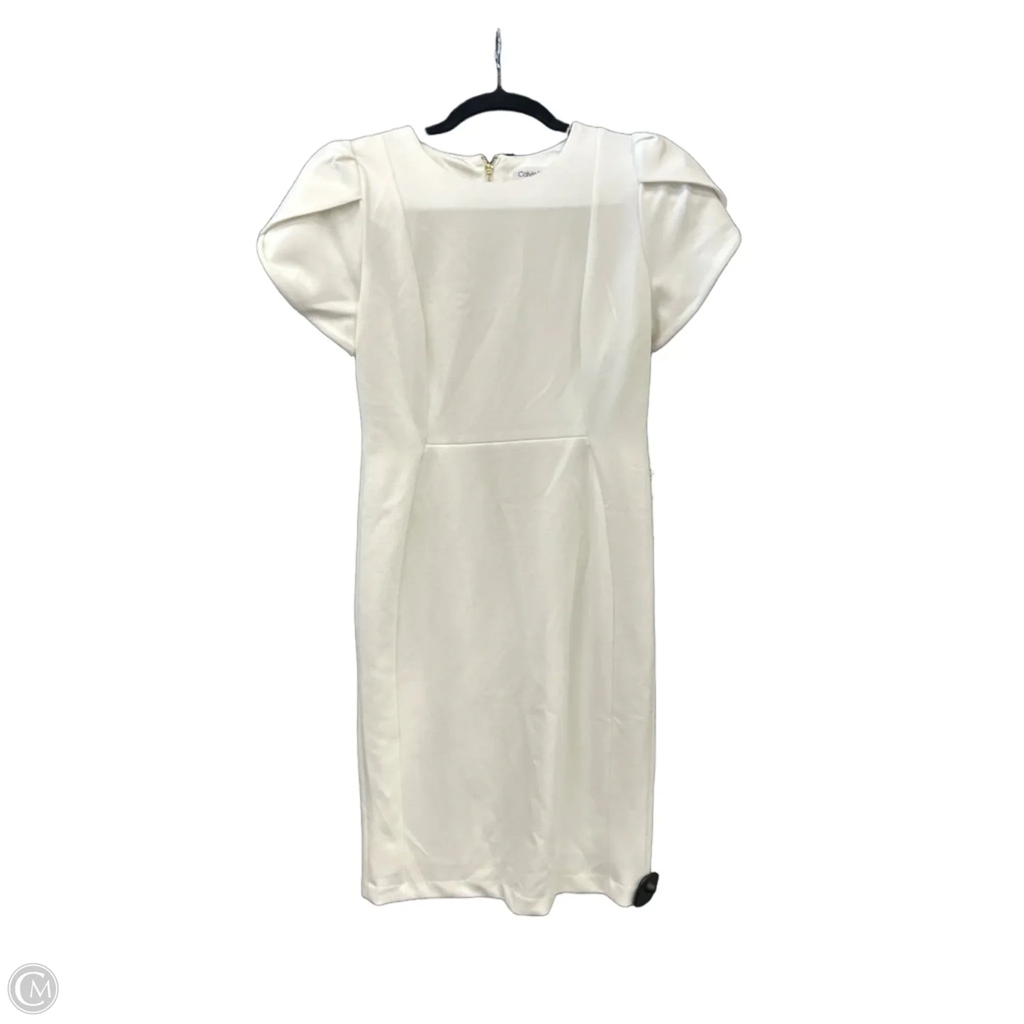 Dress Work By Calvin Klein In White, Size: S