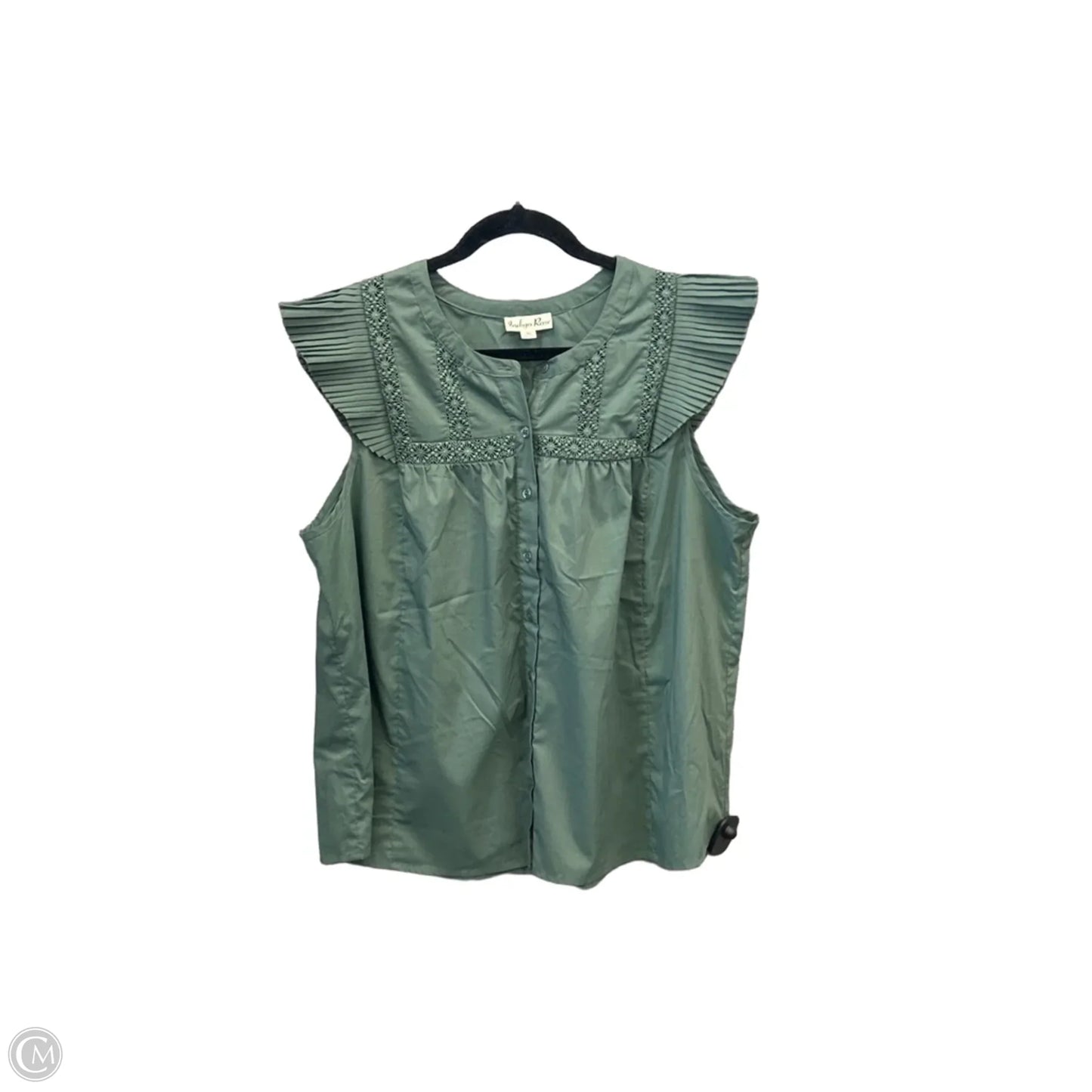 Top Sleeveless By Indigo Rose In Green, Size: Xl