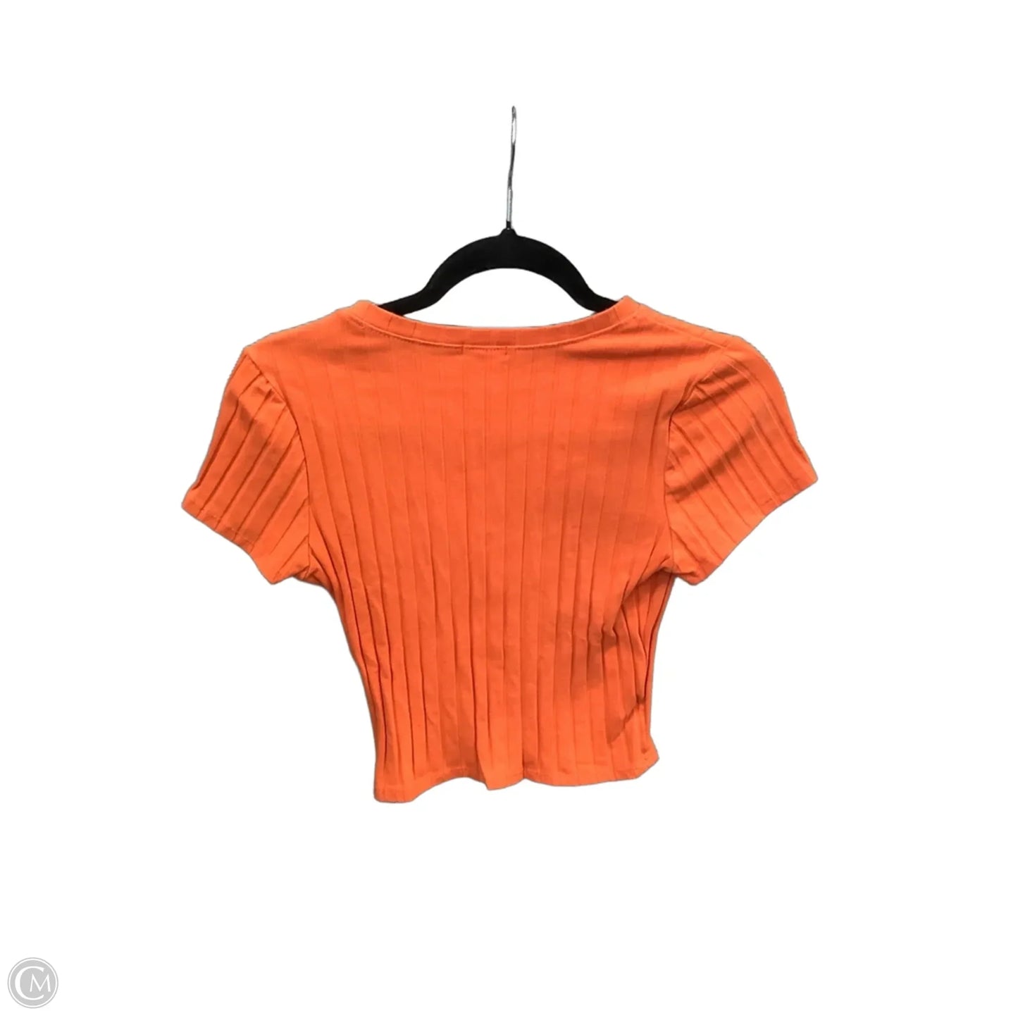 Top Short Sleeve By Bozzolo In Orange, Size: L