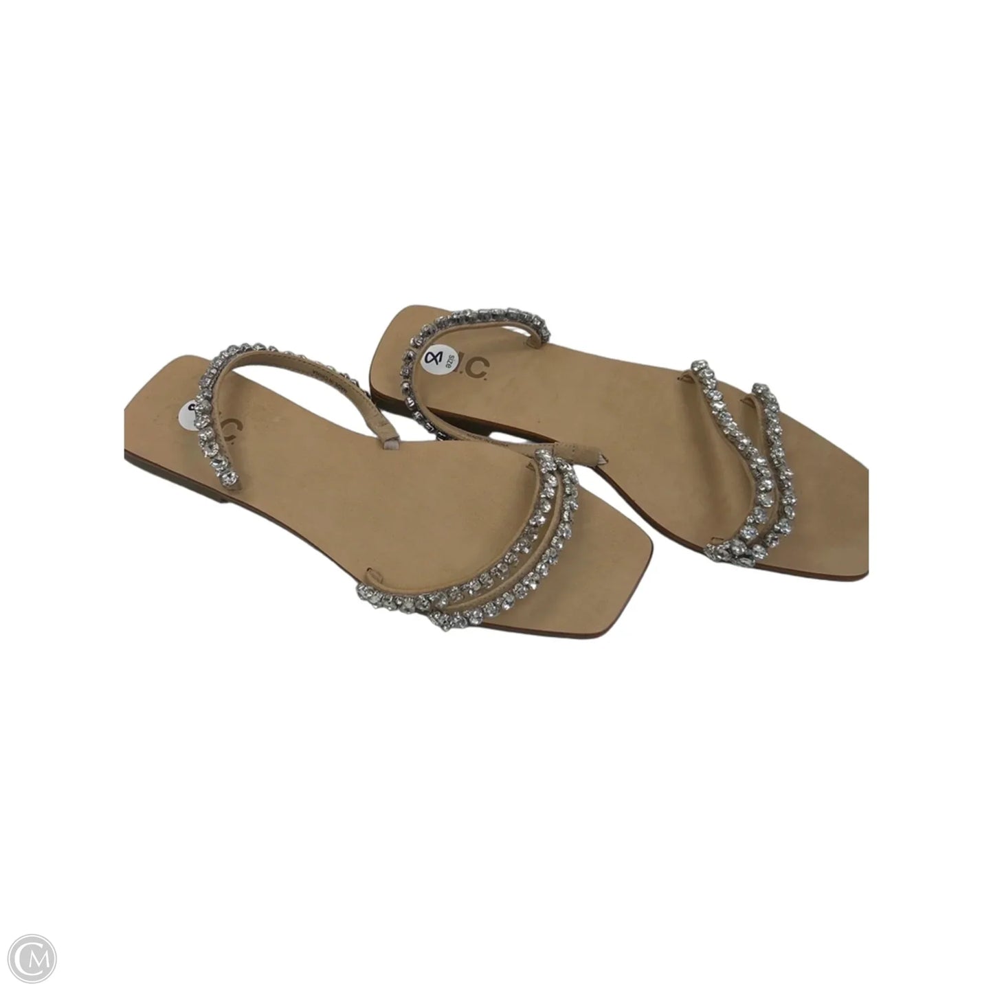 Sandals Flats By Inc In Silver, Size: 8