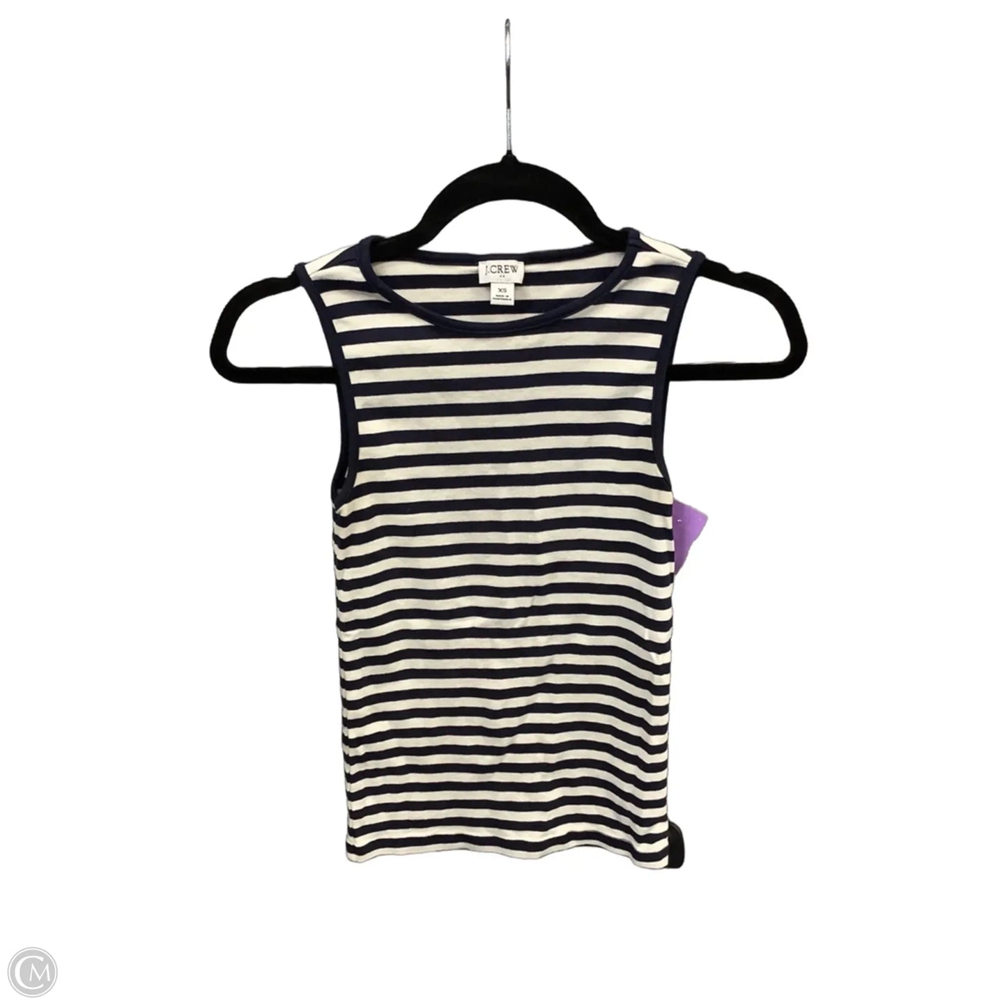 Top Sleeveless By J. Crew In Striped Pattern, Size: Xs