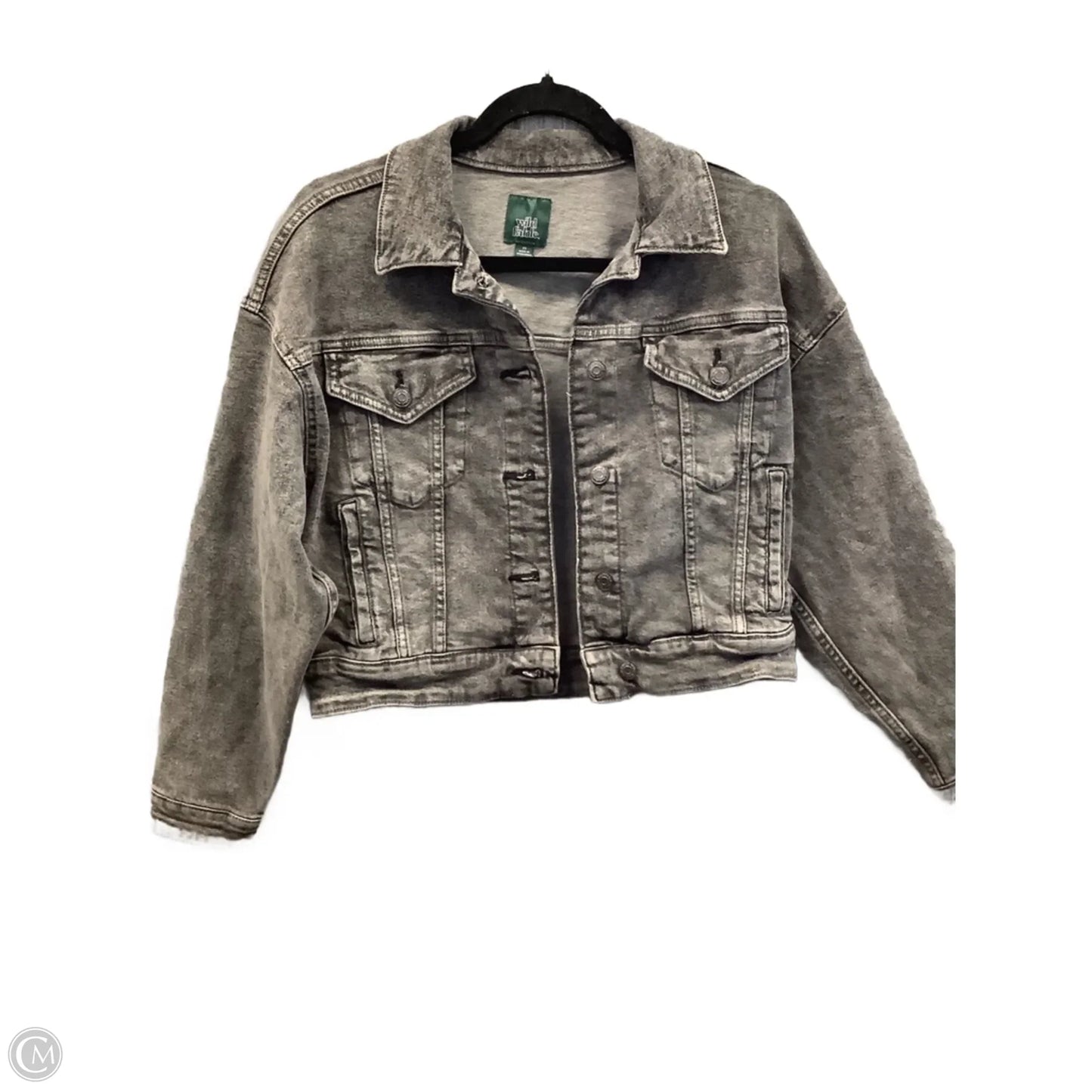 Jacket Denim By Wild Fable In Black Denim, Size: Xs