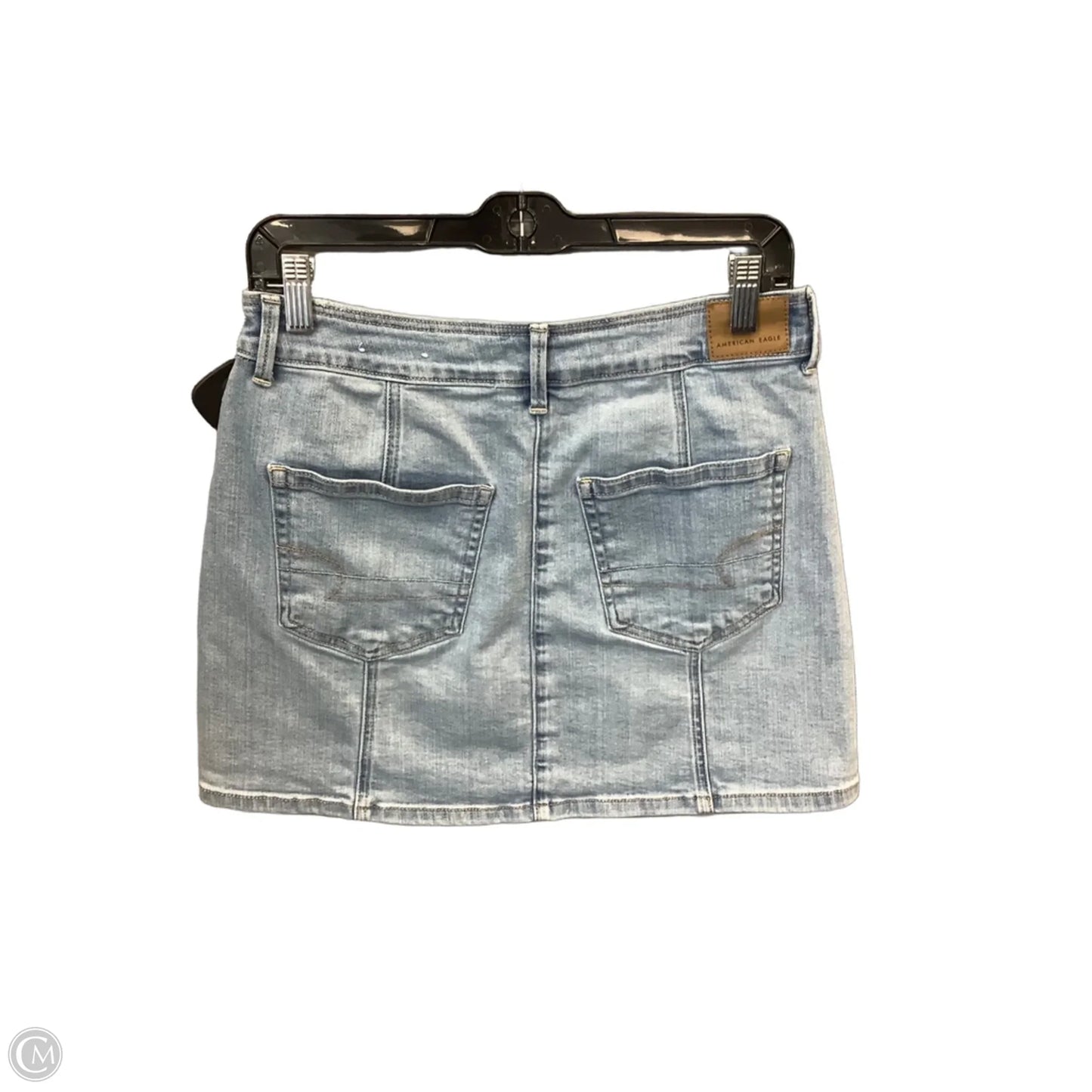 Skirt Mini & Short By American Eagle In Blue Denim, Size: 8