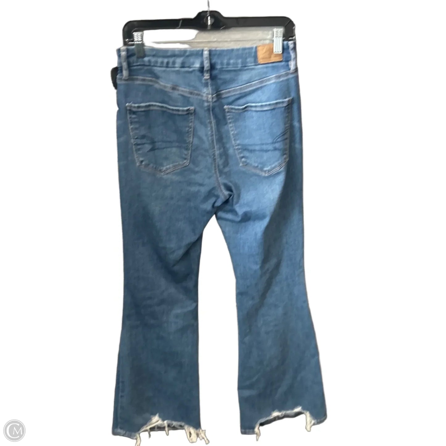Jeans Flared By American Eagle In Blue Denim, Size: 8