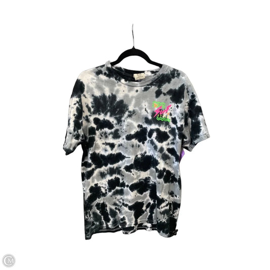 Top Short Sleeve By Cmc In Tie Dye Print, Size: L