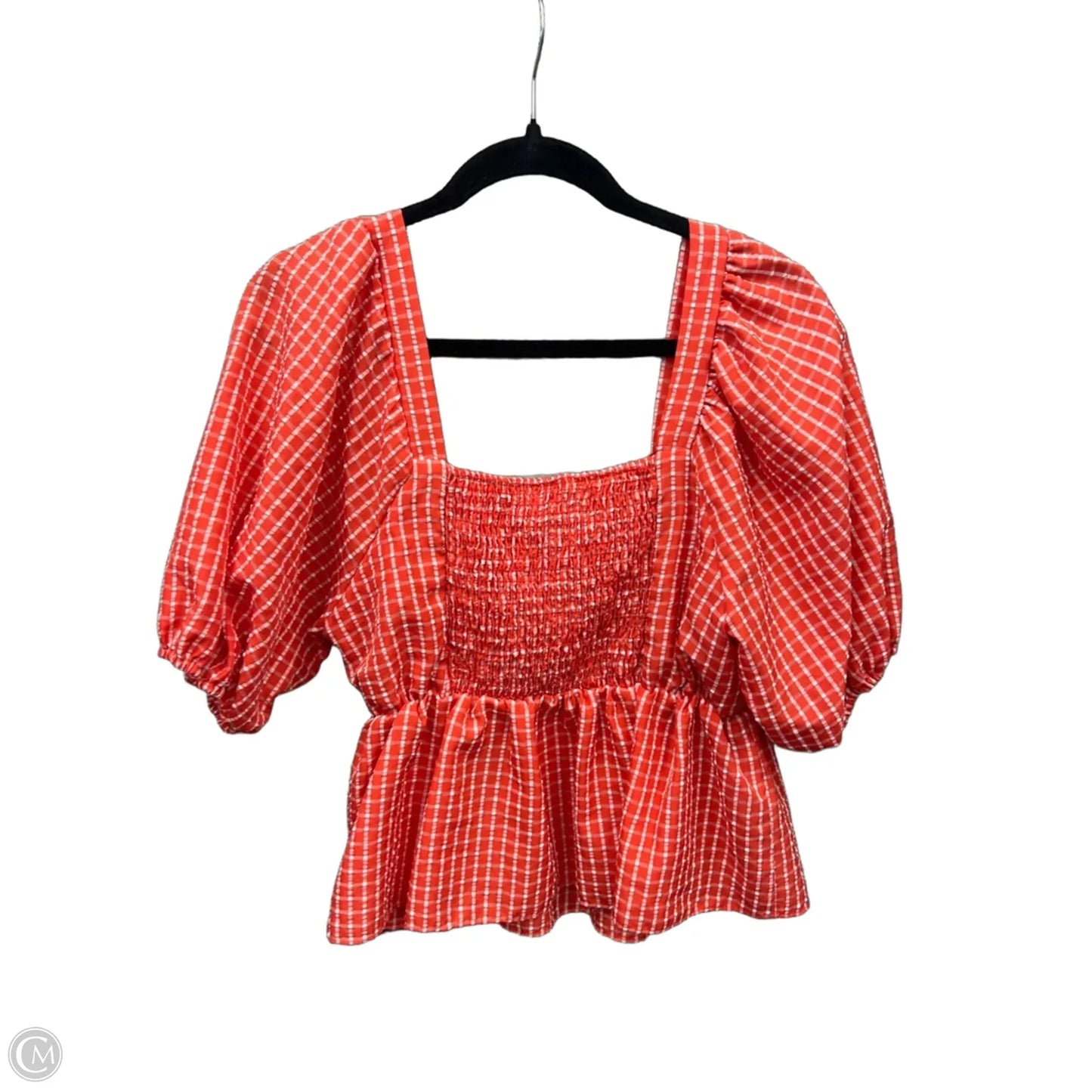Top Short Sleeve By Moa Moa In Orange, Size: Xl