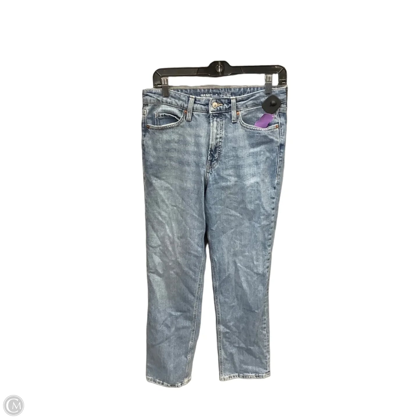 Jeans Straight By Old Navy In Blue Denim, Size: 8
