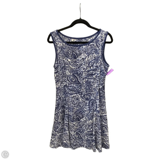 Dress Casual Midi By Apt 9 In Blue, Size: M
