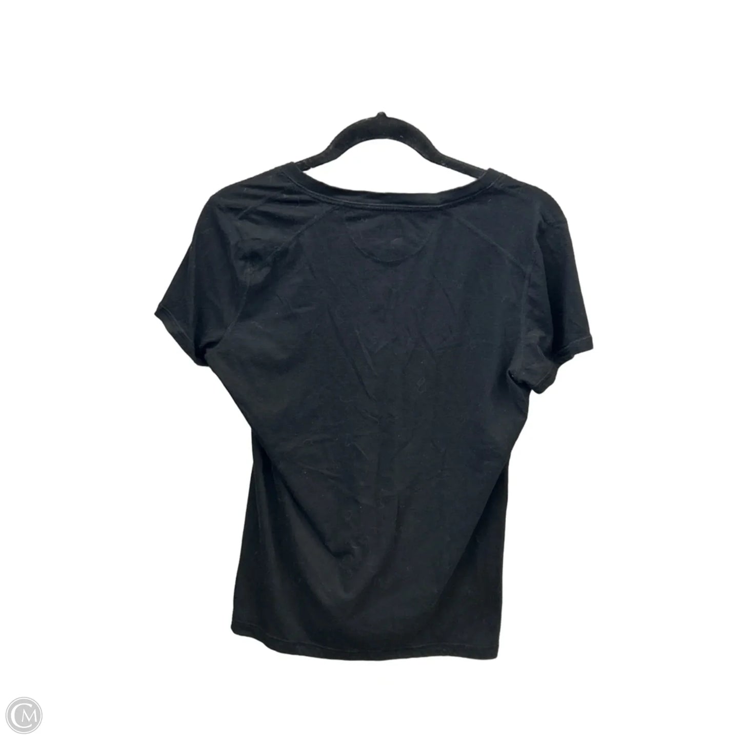 Athletic Top Short Sleeve By Calvin Klein Performance In Black, Size: L