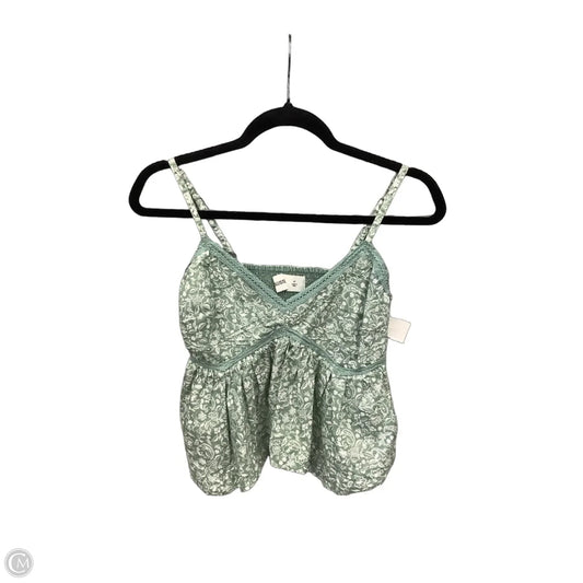 Top Sleeveless By Hollister In Green, Size: M