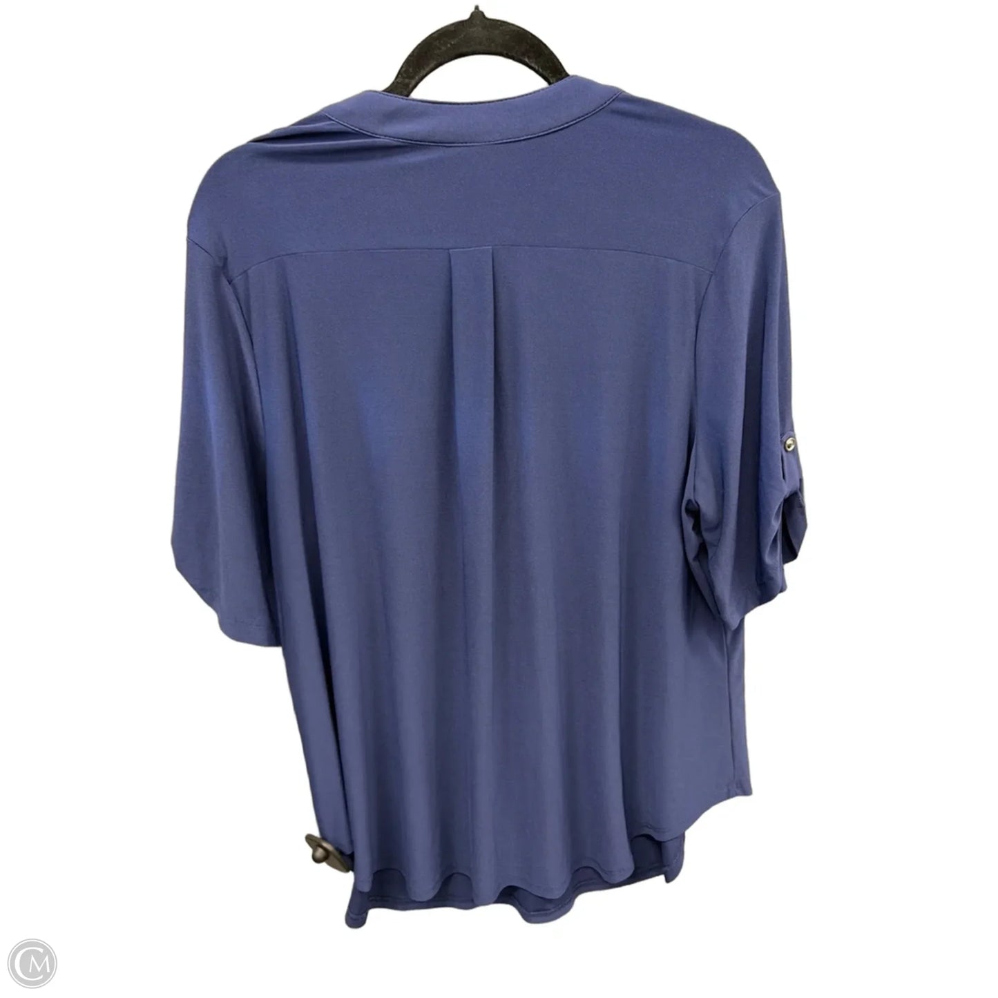 Top Short Sleeve By Clothes Mentor In Navy, Size: 2x
