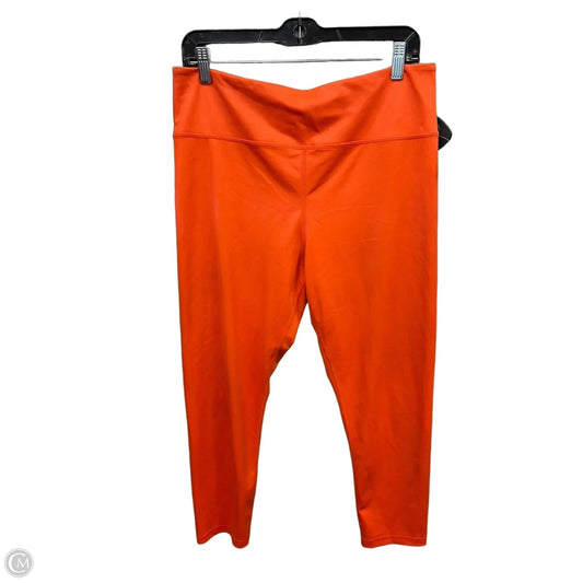 Athletic Leggings By Zyia In Orange, Size: Xxl