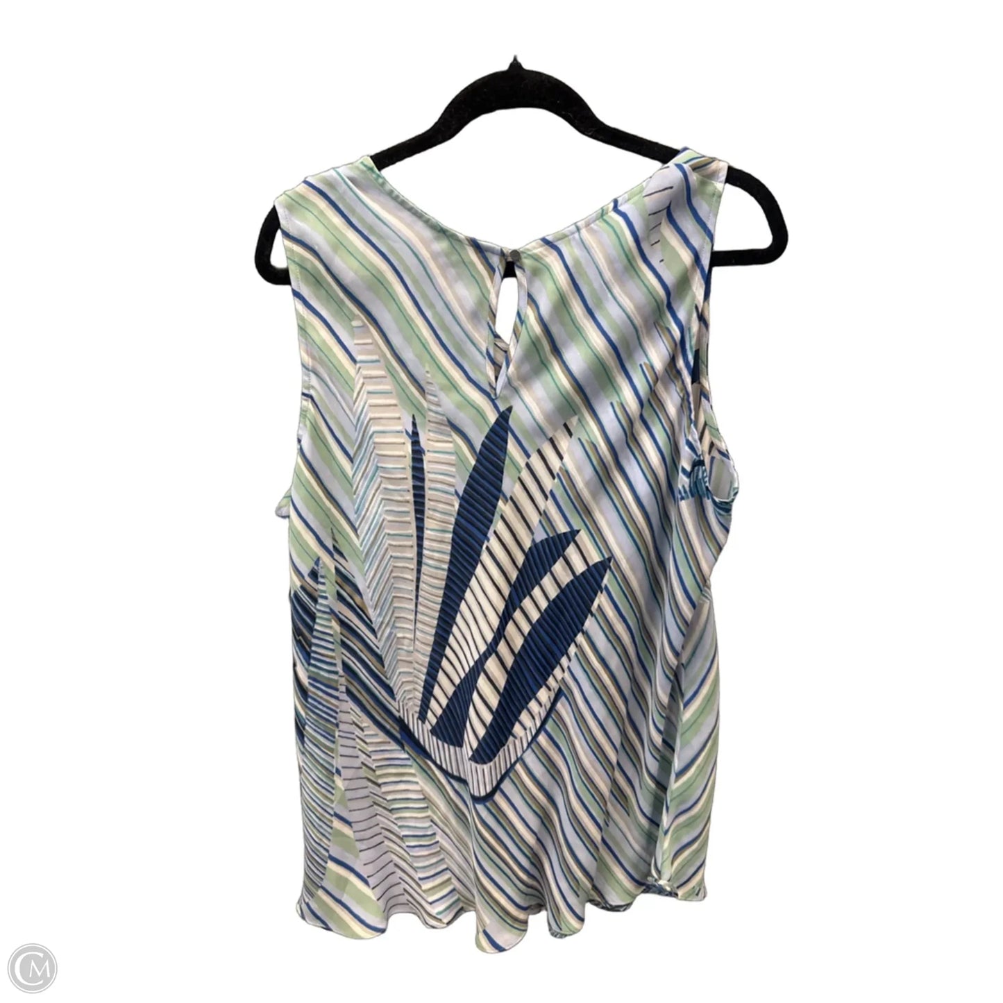 Top Sleeveless By Nic + Zoe In Blue, Size: 2x