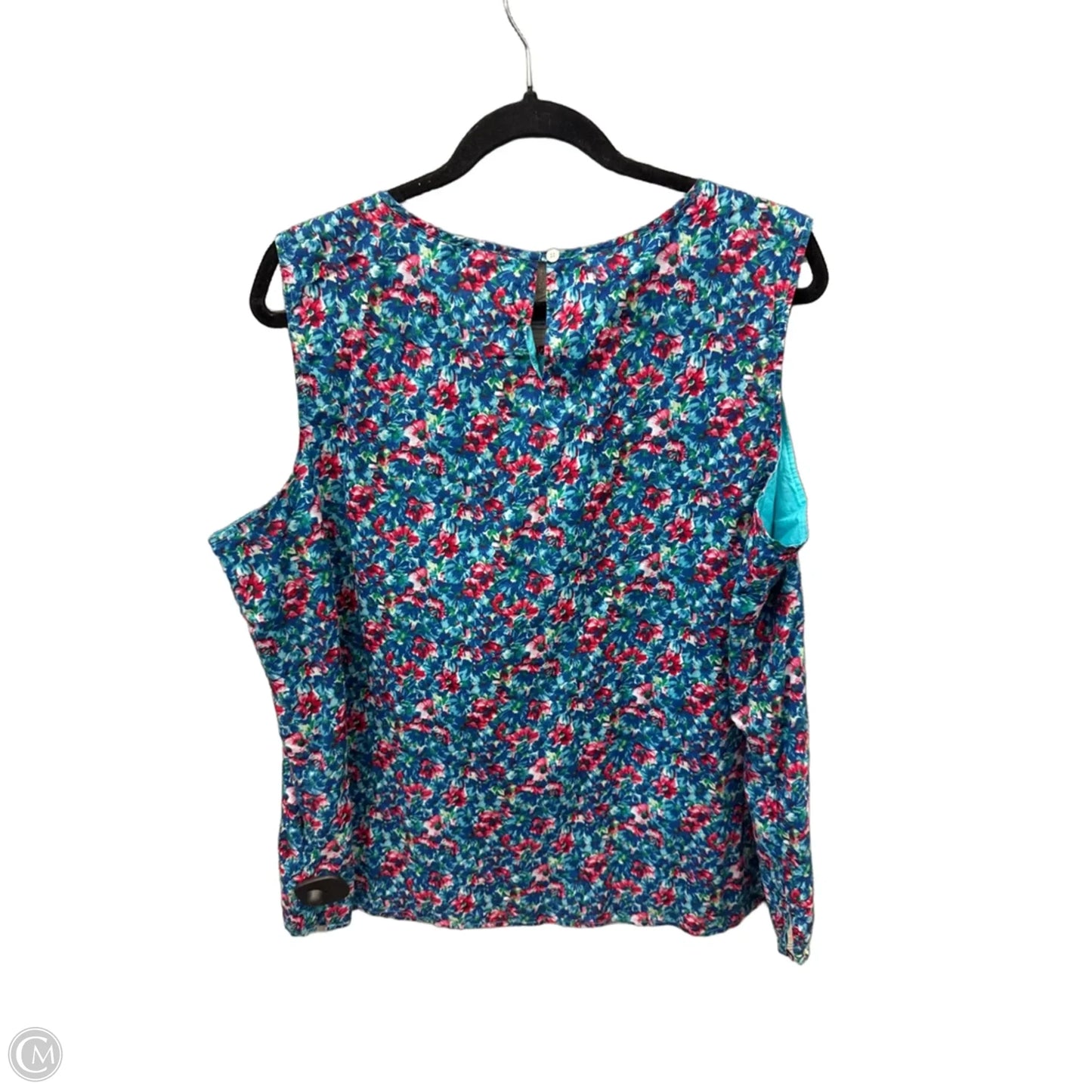 Top Sleeveless By Talbots In Floral Print, Size: 2x