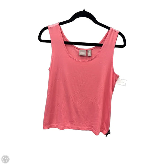 Top Sleeveless Basic By Chicos In Pink, Size: M