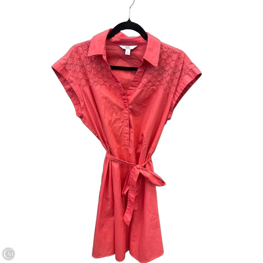Dress Casual Midi By Croft And Barrow In Pink, Size: M