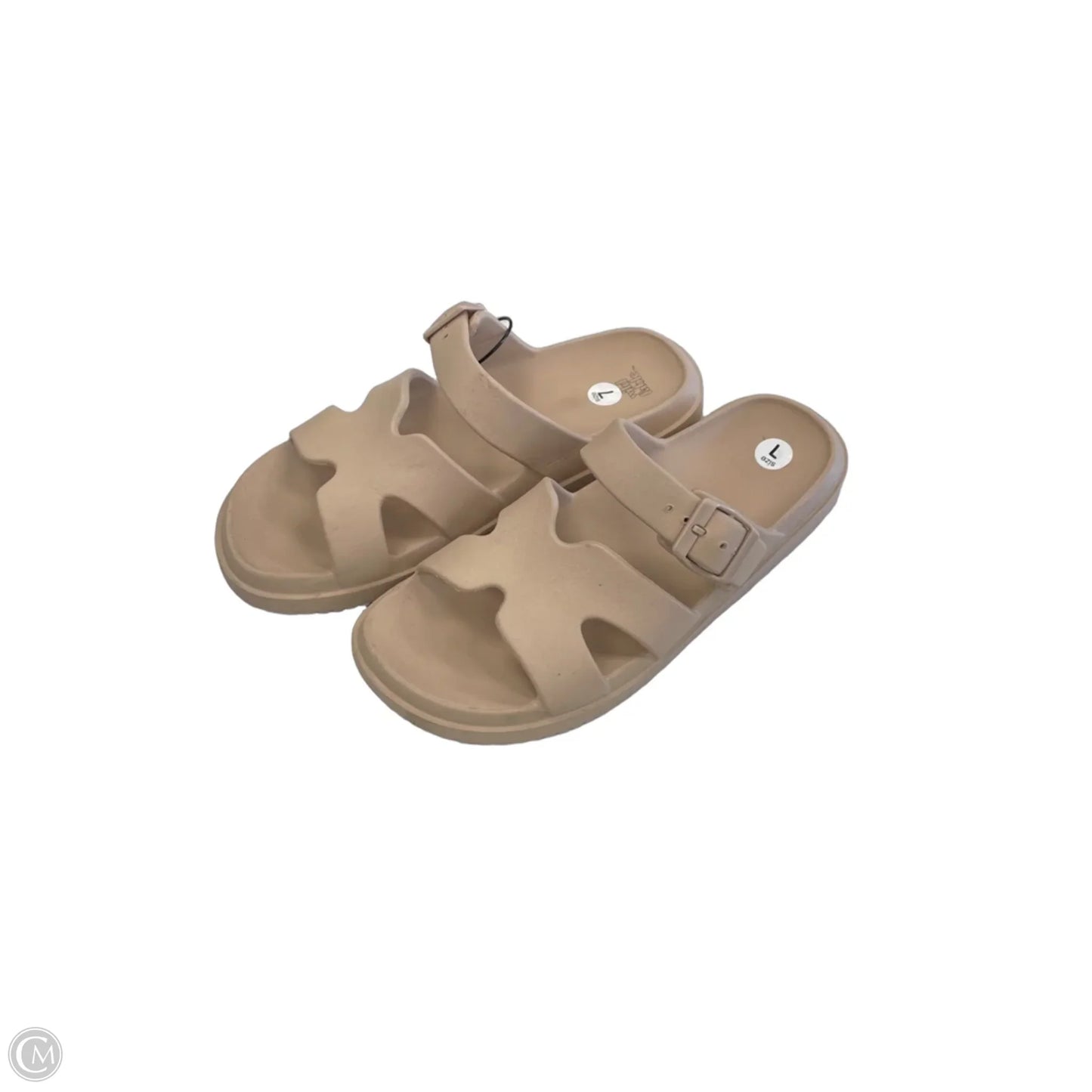 Sandals Flats By Wild Fable In Tan, Size: 7