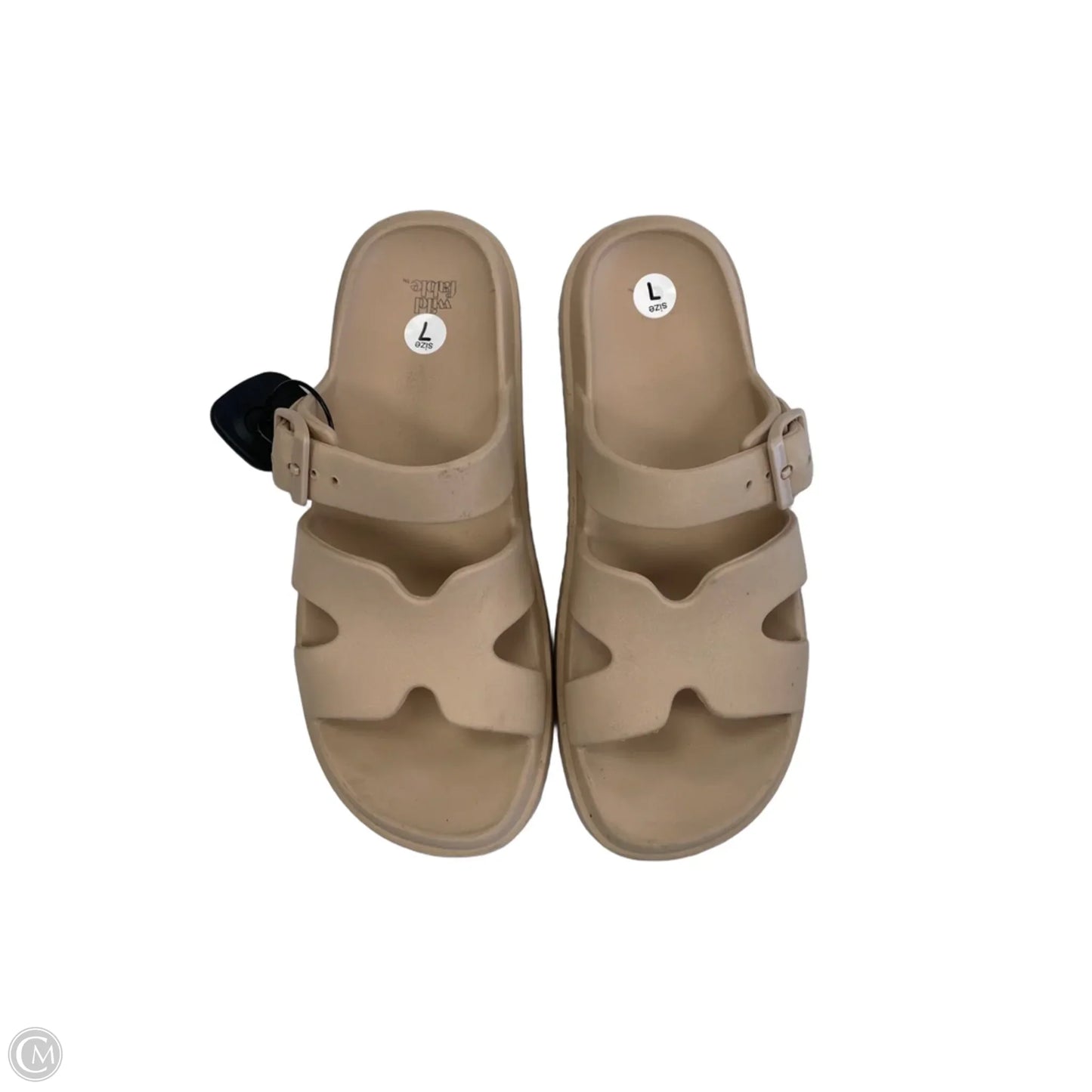 Sandals Flats By Wild Fable In Tan, Size: 7