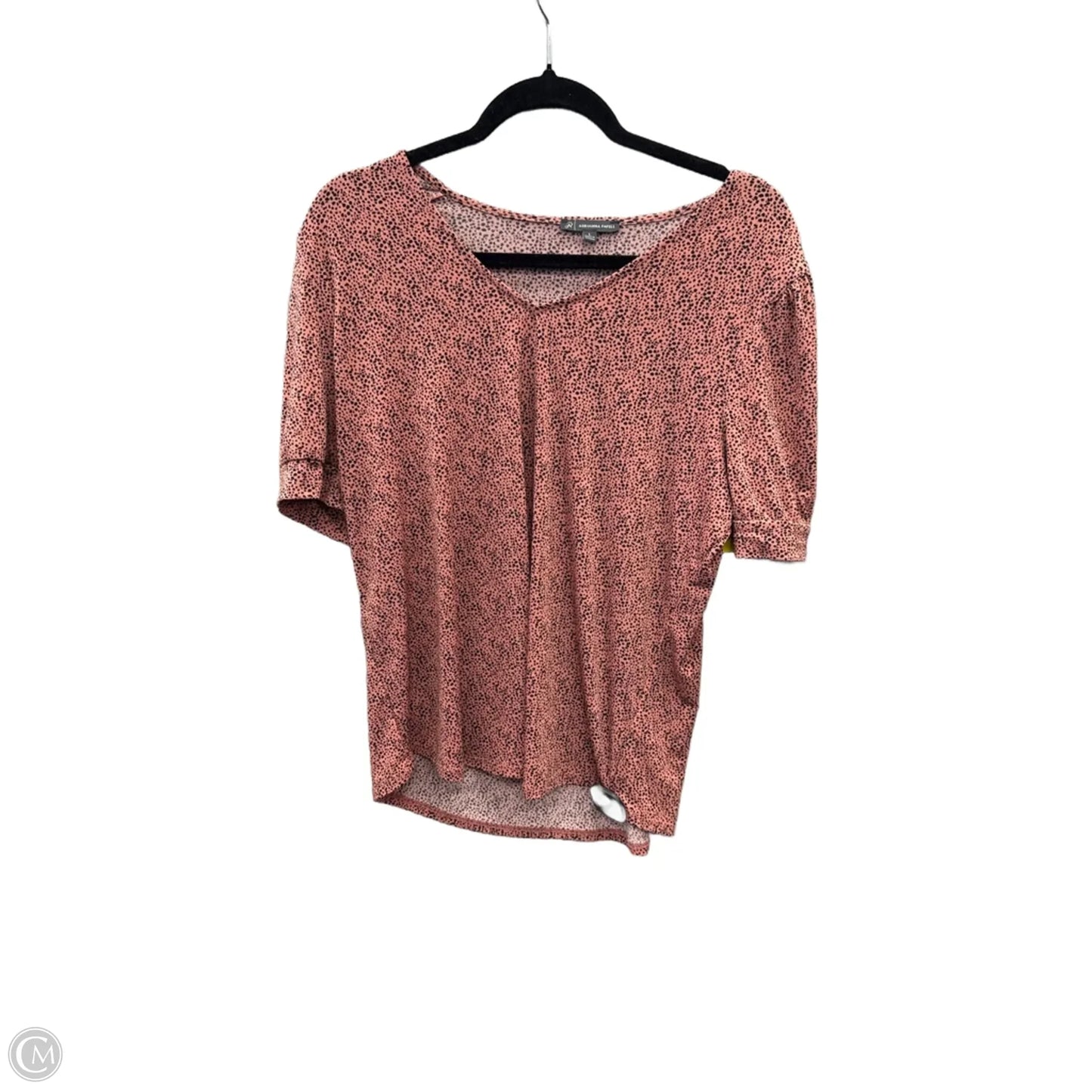 Top Short Sleeve By Adrianna Papell In Pink, Size: L