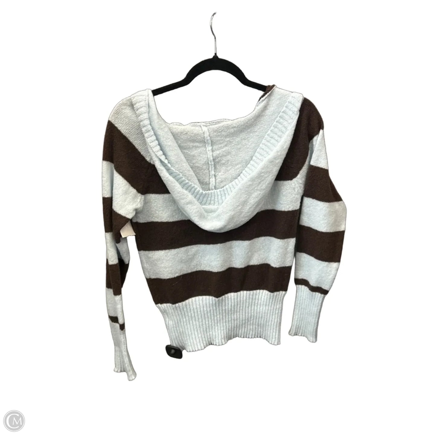 Sweatshirt Hoodie By Cmf In Striped Pattern, Size: M