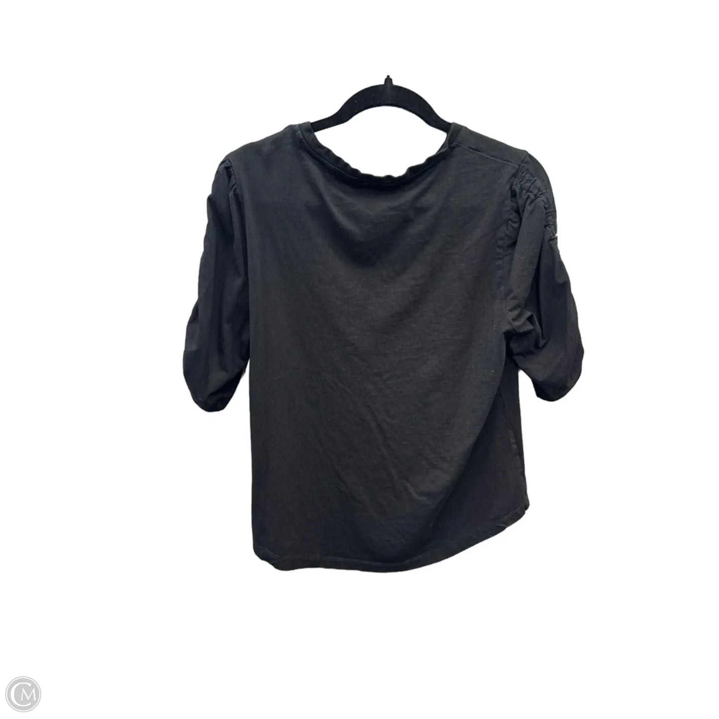 Top Short Sleeve By Time And Tru In Black, Size: L