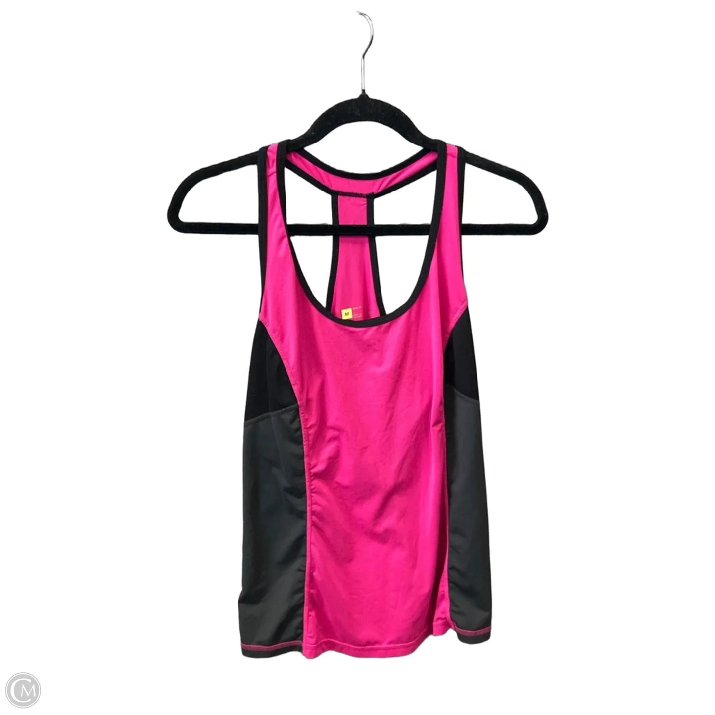 Athletic Tank Top By Xersion In Black & Pink, Size: M