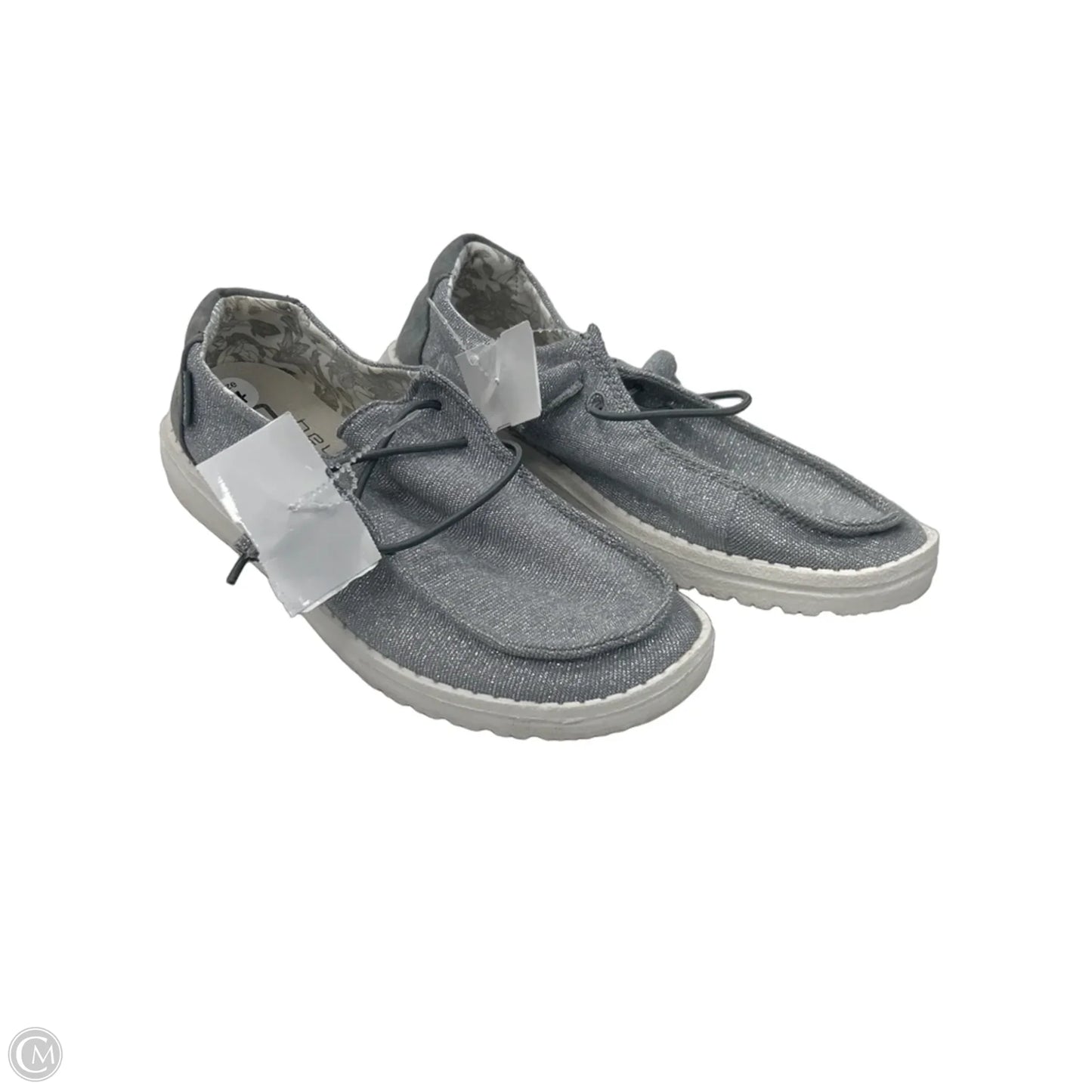 Shoes Flats By Hey Dude In Grey, Size: 7