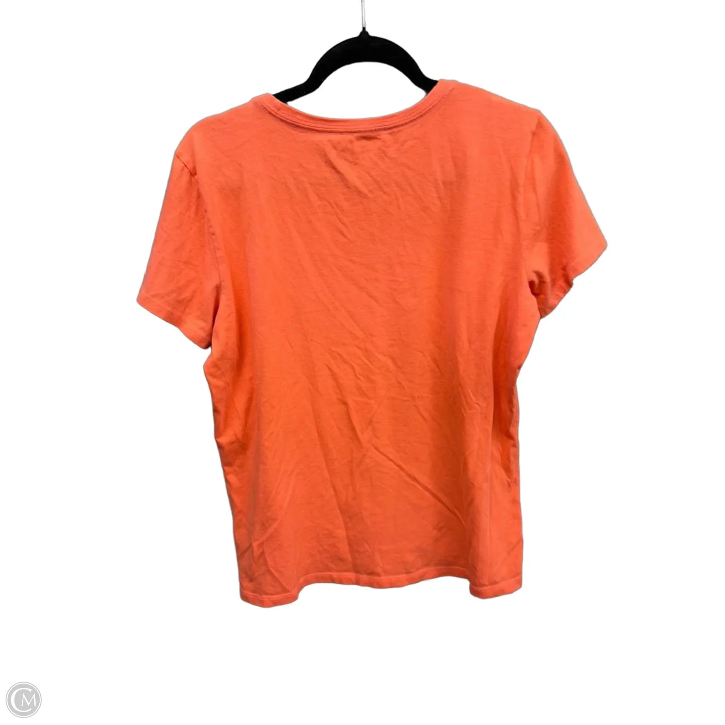 Top Short Sleeve By Life Is Good In Orange, Size: L