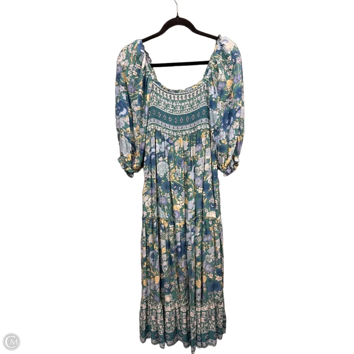 Dress Casual Maxi By In Loom In Green, Size: M