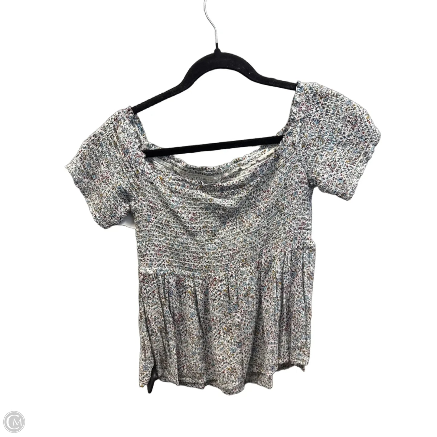 Top Short Sleeve By Old Navy In Floral Print, Size: M