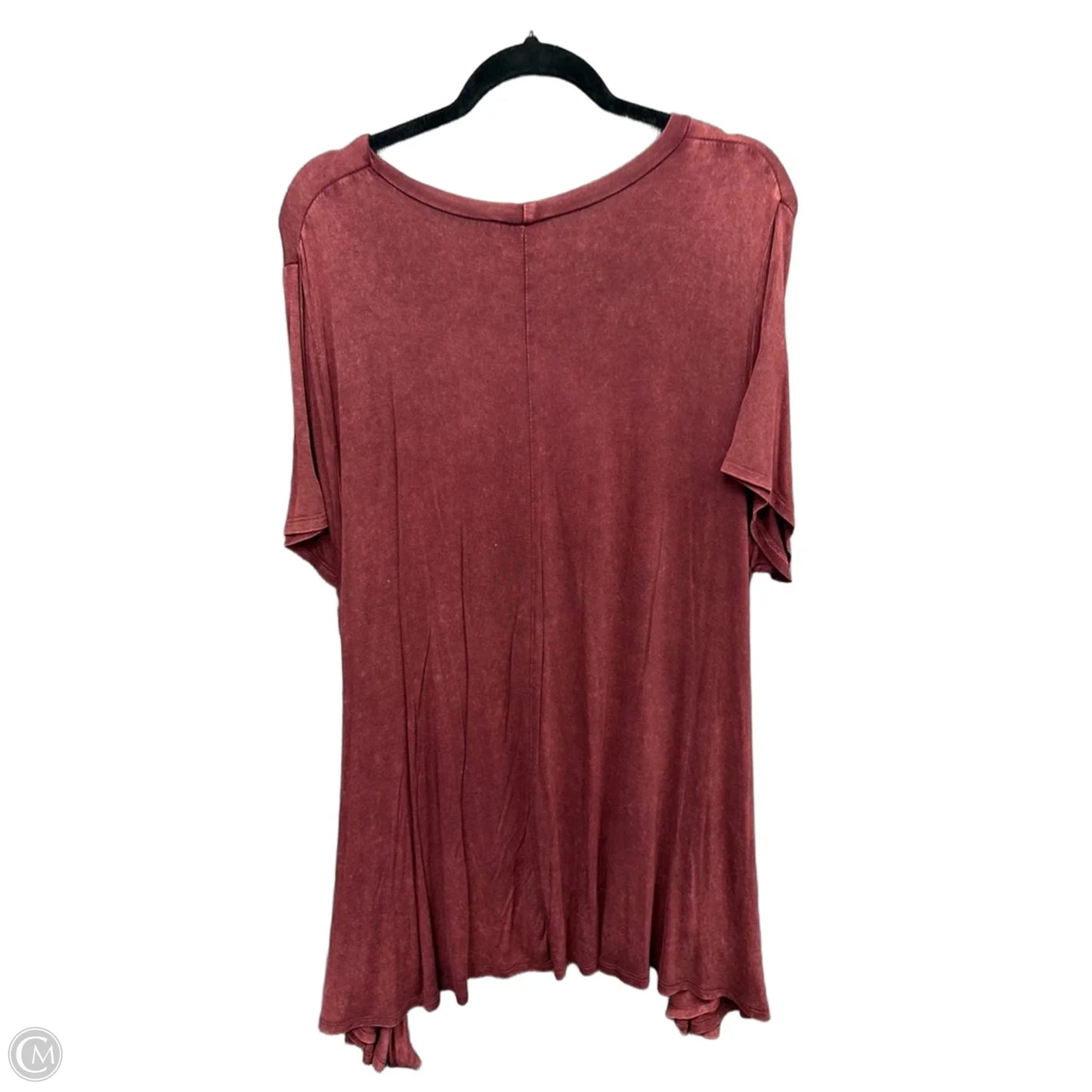 Tunic Short Sleeve By Jodifl In Maroon, Size: L