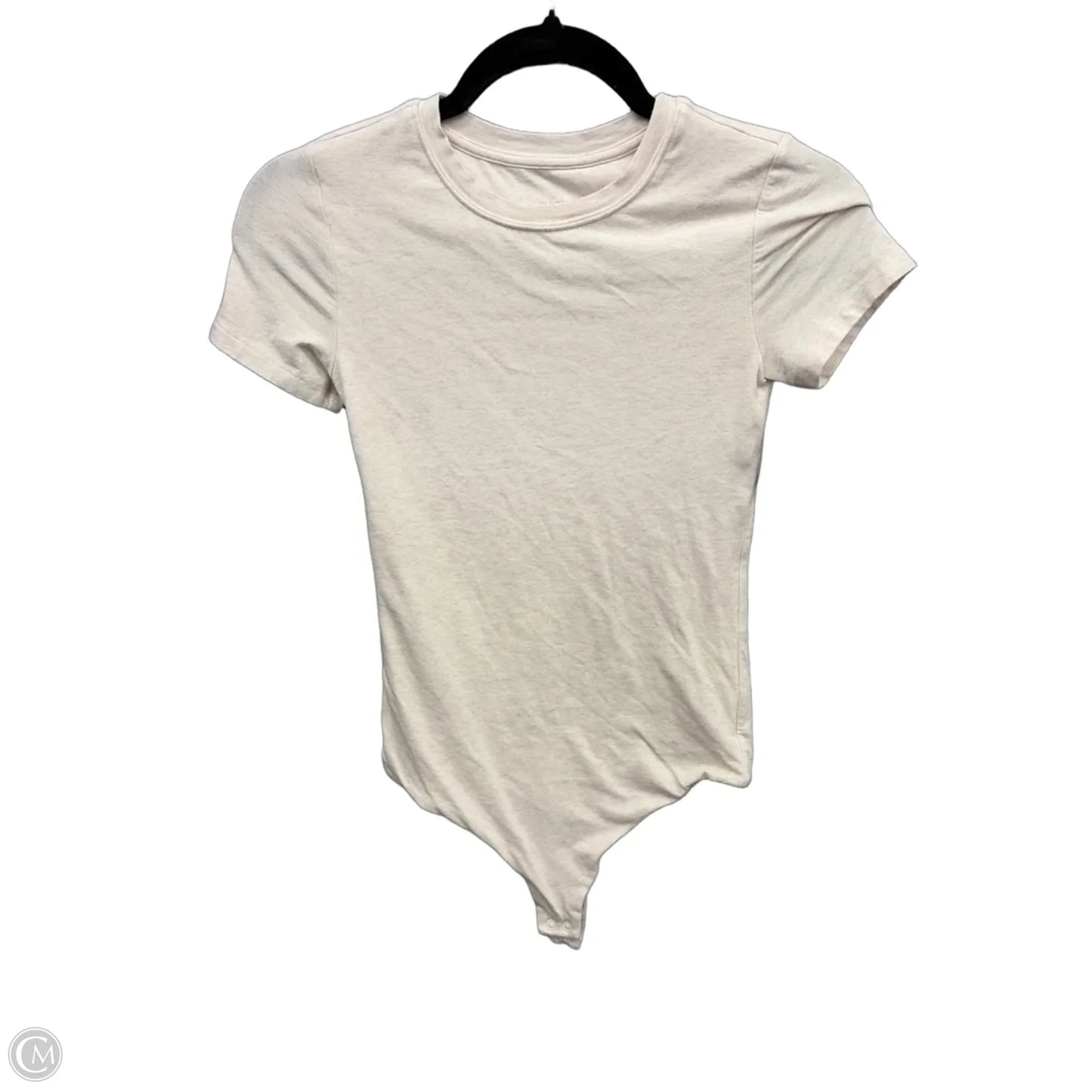 Bodysuit By Clothes Mentor In Cream, Size: Xs