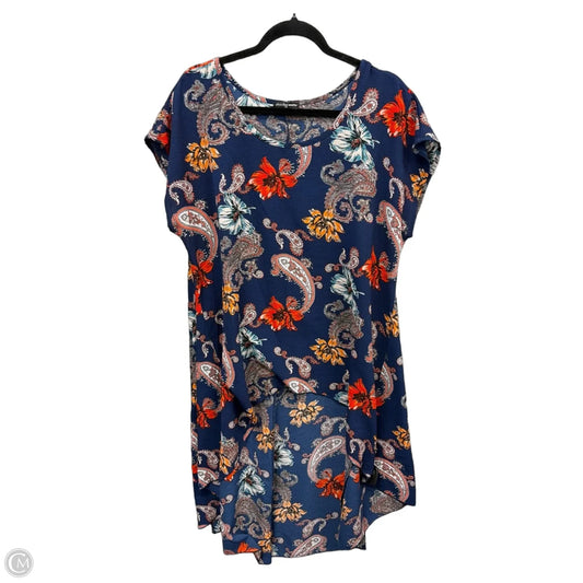 Tunic Short Sleeve By Cha Cha Vente In Navy, Size: 1x