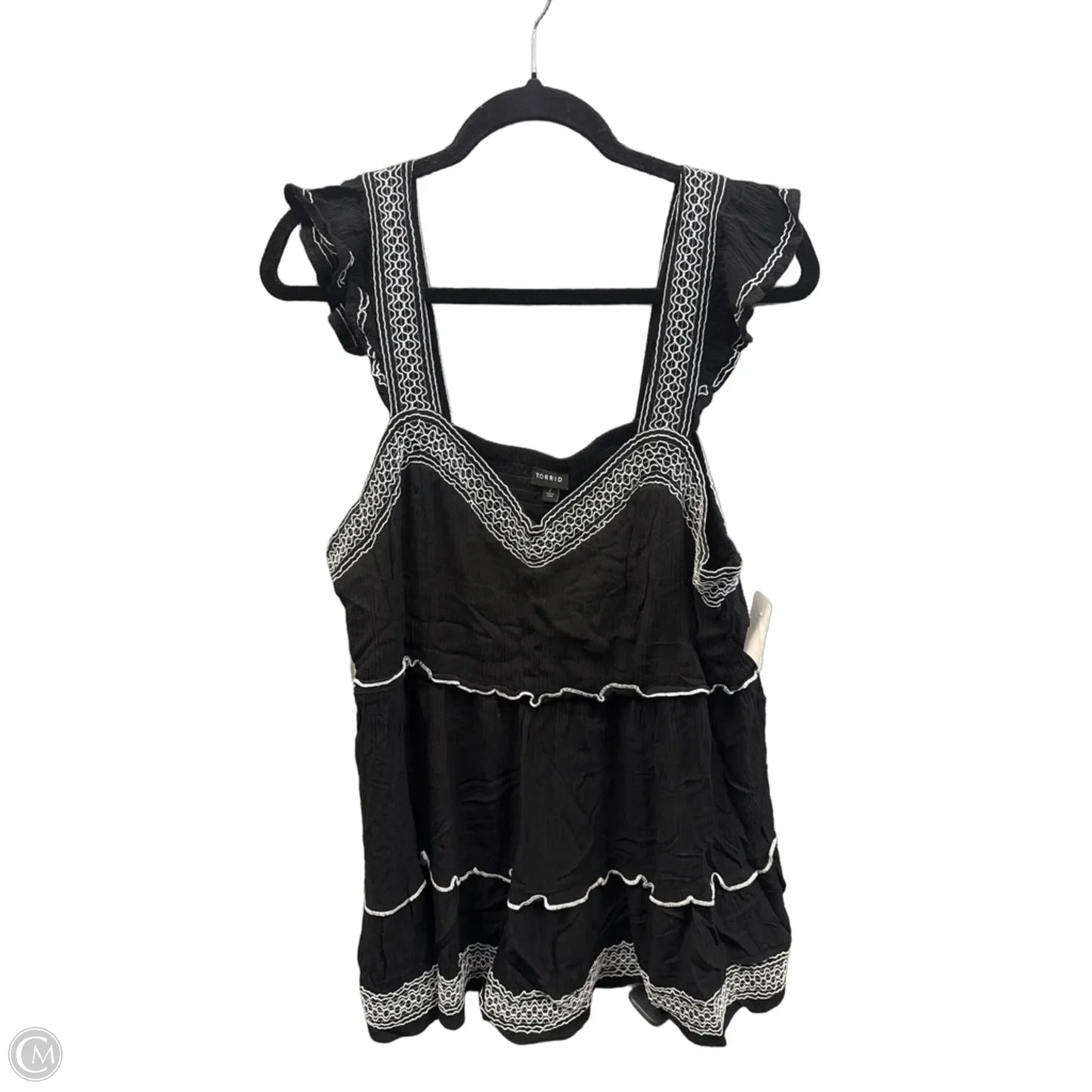 Top Sleeveless By Torrid In Black, Size: 2x